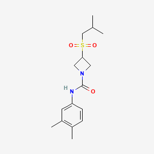 N-(3,4-dimethylphenyl)-3-(isobutylsulfonyl)azetidine-1-carboxamide