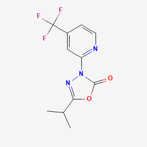 5-isopropyl-3-[4-(trifluoromethyl)-2-pyridinyl]-1,3,4-oxadiazol-2(3H)-one