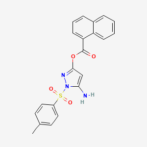 5-amino-1-tosyl-1H-pyrazol-3-yl 1-naphthoate