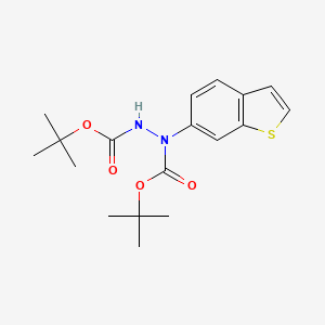 tert-butyl N-(1-benzothiophen-6-yl)-N-[(2-methylpropan-2-yl)oxycarbonylamino]carbamate