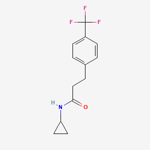 molecular formula C13H14F3NO B2502012 N-Cyclopropyl-3-[4-(trifluoromethyl)phenyl]propanamide CAS No. 2325237-16-7