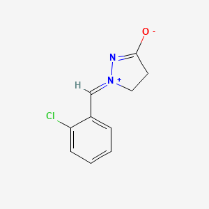 (2E)-2-[(2-chlorophenyl)methylidene]-3,4-dihydropyrazol-2-ium-5-olate