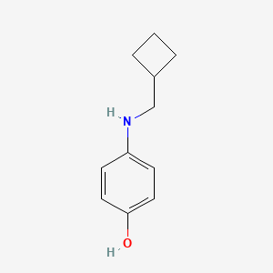molecular formula C11H15NO B2502041 4-(Cyclobutylmethylamino)phenol CAS No. 1510020-28-6