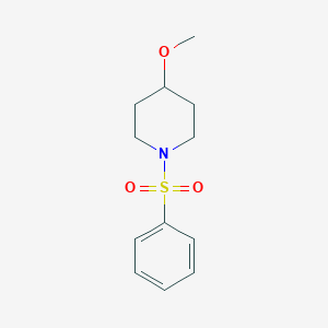 molecular formula C12H17NO3S B2502047 1-(benzenesulfonyl)-4-methoxypiperidine CAS No. 1206996-54-4