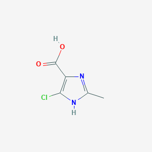molecular formula C5H5ClN2O2 B2502077 4-氯-2-甲基-1H-咪唑-5-羧酸 CAS No. 1093261-72-3