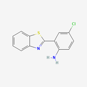 molecular formula C13H9ClN2S B2502135 2-(1,3-Benzothiazol-2-yl)-4-chloroaniline CAS No. 155793-48-9