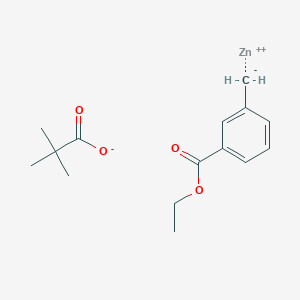 molecular formula C15H20O4Zn B2502163 Zinc;2,2-dimethylpropanoate;ethyl 3-methanidylbenzoate CAS No. 1344727-37-2
