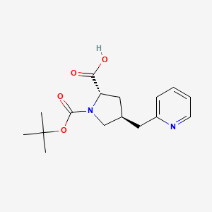 molecular formula C16H22N2O4 B2502167 Boc-(S)-gamma-(2-pyridinyl-methyl)-L-proline CAS No. 959581-97-6