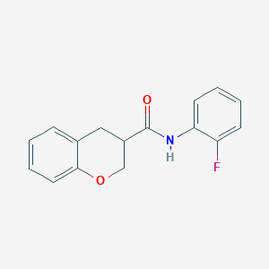 molecular formula C16H14FNO2 B2502168 N-(2-fluorophenyl)-3,4-dihydro-2H-chromene-3-carboxamide CAS No. 924824-32-8