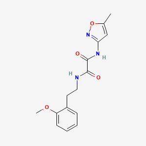 molecular formula C15H17N3O4 B2502375 N1-(2-methoxyphenethyl)-N2-(5-methylisoxazol-3-yl)oxalamide CAS No. 899974-41-5