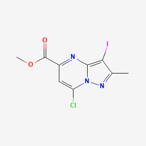Methyl 7-chloro-3-iodo-2-methylpyrazolo[1,5-a]pyrimidine-5-carboxylate