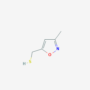 molecular formula C5H7NOS B2502447 (3-Methyl-1,2-oxazol-5-yl)methanethiol CAS No. 66308-05-2