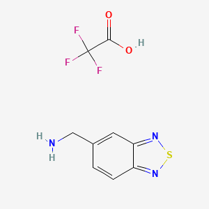 (2,1,3-Benzothiadiazol-5-ylmethyl)amine trifluoroacetate