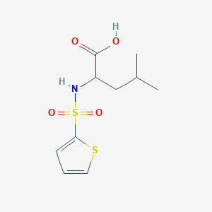 molecular formula C10H15NO4S2 B2502457 N-(2-thienylsulfonyl)leucine CAS No. 82068-15-3