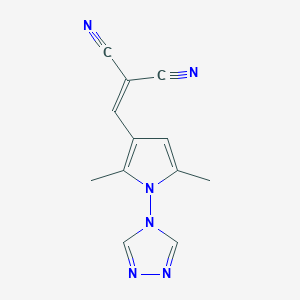 2-{[2,5-dimethyl-1-(4H-1,2,4-triazol-4-yl)-1H-pyrrol-3-yl]methylene}malononitrile