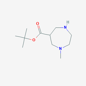 molecular formula C11H22N2O2 B2502491 Tert-butyl 1-methyl-1,4-diazepane-6-carboxylate CAS No. 2248389-77-5