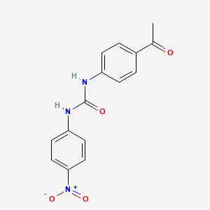 molecular formula C15H13N3O4 B2502494 1-(4-Acetylphenyl)-3-(4-nitrophenyl)urea CAS No. 50440-58-9