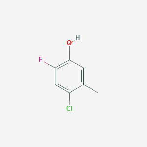 molecular formula C7H6ClFO B2502507 4-Chloro-2-fluoro-5-methylphenol CAS No. 1807237-81-5