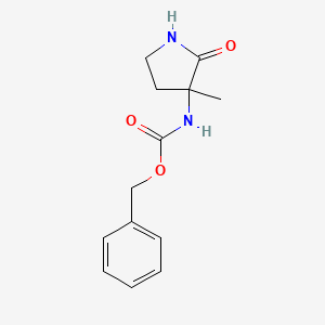 molecular formula C13H16N2O3 B2502534 benzyl N-(3-methyl-2-oxopyrrolidin-3-yl)carbamate CAS No. 2168538-94-9