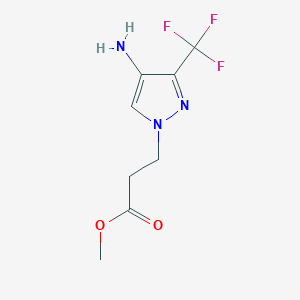 B2502570 Methyl 3-[4-amino-3-(trifluoromethyl)pyrazol-1-yl]propanoate CAS No. 2248336-07-2