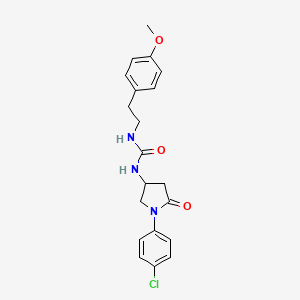 1-(1-(4-Chlorophenyl)-5-oxopyrrolidin-3-yl)-3-(4-methoxyphenethyl)urea