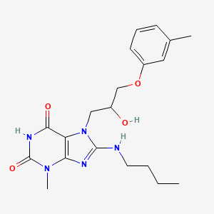 8-(butylamino)-7-(2-hydroxy-3-(m-tolyloxy)propyl)-3-methyl-1H-purine-2,6(3H,7H)-dione