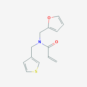 N-(Furan-2-ylmethyl)-N-(thiophen-3-ylmethyl)prop-2-enamide