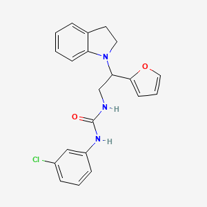 1-(3-Chlorophenyl)-3-(2-(furan-2-yl)-2-(indolin-1-yl)ethyl)urea