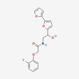 N-(2-{[2,2'-bifuran]-5-yl}-2-hydroxyethyl)-2-(2-fluorophenoxy)acetamide
