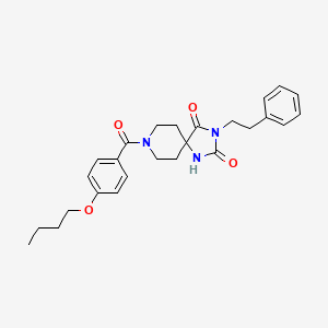 8-(4-Butoxybenzoyl)-3-phenethyl-1,3,8-triazaspiro[4.5]decane-2,4-dione