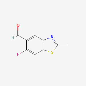 6-Fluoro-2-methyl-1,3-benzothiazole-5-carbaldehyde