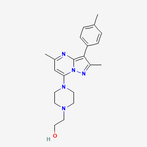 2-(4-(2,5-Dimethyl-3-(p-tolyl)pyrazolo[1,5-a]pyrimidin-7-yl)piperazin-1-yl)ethanol