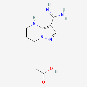 Acetic acid;4,5,6,7-tetrahydropyrazolo[1,5-a]pyrimidine-3-carboximidamide