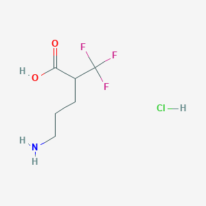 5-Amino-2-(trifluoromethyl)pentanoic acid;hydrochloride