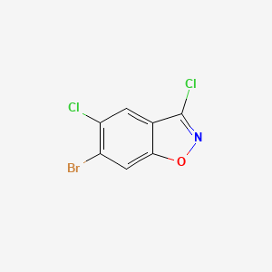 B2502790 6-Bromo-3,5-dichloro-1,2-benzoxazole CAS No. 1352894-15-5
