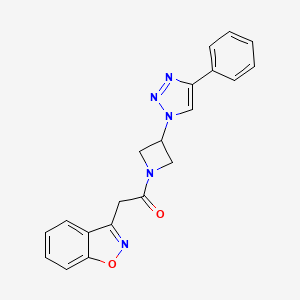 2-(benzo[d]isoxazol-3-yl)-1-(3-(4-phenyl-1H-1,2,3-triazol-1-yl)azetidin-1-yl)ethanone