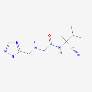N-(1-cyano-1,2-dimethylpropyl)-2-{methyl[(1-methyl-1H-1,2,4-triazol-5-yl)methyl]amino}acetamide