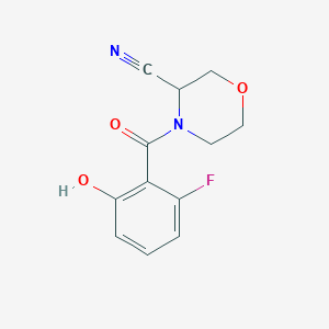 4-(2-Fluoro-6-hydroxybenzoyl)morpholine-3-carbonitrile
