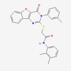 N-(2,3-dimethylphenyl)-2-[[3-(3-methylphenyl)-4-oxo-[1]benzofuro[3,2-d]pyrimidin-2-yl]sulfanyl]acetamide
