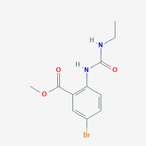 molecular formula C11H13BrN2O3 B2502829 Methyl 5-bromo-2-[(ethylcarbamoyl)amino]benzoate CAS No. 433253-62-4