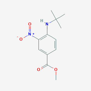 molecular formula C12H16N2O4 B2502831 Methyl 4-(tert-butylamino)-3-nitrobenzoate CAS No. 1415819-82-7