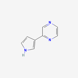B2502875 2-(1H-pyrrol-3-yl)pyrazine CAS No. 474775-99-0