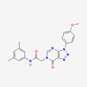 molecular formula C21H20N6O3 B2502908 N-(3,5-dimethylphenyl)-2-[3-(4-methoxyphenyl)-7-oxo-3H,6H,7H-[1,2,3]triazolo[4,5-d]pyrimidin-6-yl]acetamide CAS No. 847386-80-5
