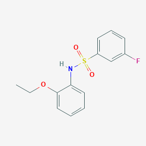 molecular formula C14H14FNO3S B250293 N-(2-ethoxyphenyl)-3-fluorobenzenesulfonamide 