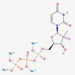 molecular formula C10H12FN2Na4O14P3 B2502963 PSI-7409 tetrasodium 