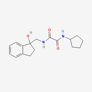 molecular formula C17H22N2O3 B2503009 N'-cyclopentyl-N-[(1-hydroxy-2,3-dihydro-1H-inden-1-yl)methyl]ethanediamide CAS No. 1351641-63-8