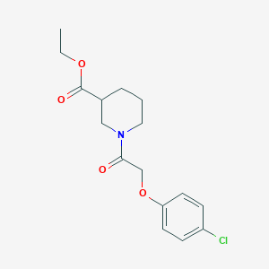 molecular formula C16H20ClNO4 B250303 Ethyl 1-[(4-chlorophenoxy)acetyl]-3-piperidinecarboxylate 