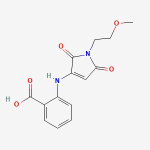 2-((1-(2-methoxyethyl)-2,5-dioxo-2,5-dihydro-1H-pyrrol-3-yl)amino)benzoic acid