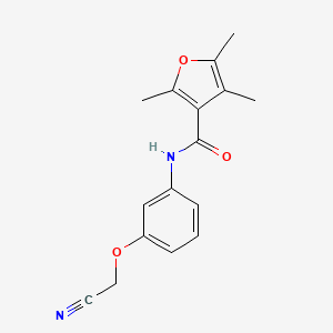 N-[3-(cyanomethoxy)phenyl]-2,4,5-trimethylfuran-3-carboxamide
