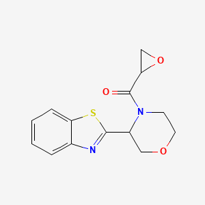 [3-(1,3-Benzothiazol-2-yl)morpholin-4-yl]-(oxiran-2-yl)methanone